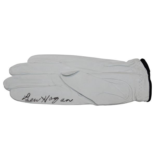 Ben Hogan Signed LH White Golf Glove JSA ALOA