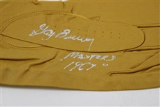 Keiser, Coody, Wall & Five (5) other Masters Champions Signed Golf Gloves JSA ALOA