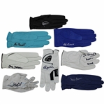 Cabrera, Mickelson, Brewer & Five (5) other Masters Champions Signed Golf Gloves JSA ALOA