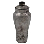 Golf Themed Male & Lady Golfers Meriden S.P. Co. International S. Co. White Metal Shaker
