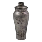 Golf Themed Male & Lady Golfers Meriden S.P. Co. International S. Co. White Metal Shaker