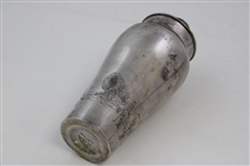 Golf Themed Male & Lady Golfers Meriden S.P. Co. International S. Co. White Metal Shaker