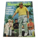 Lee Trevino Signed 1971 Newsweek Magazine JSA ALOA