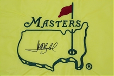 Jose Maria Olazabal Signed Undated Masters Embroidered Flag JSA ALOA