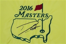 Danny Willett Signed 2016 Masters Embroidered Flag JSA ALOA
