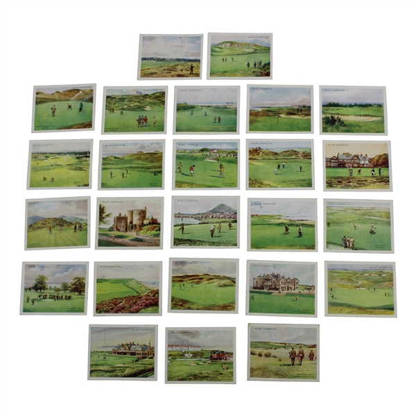 Full Set of Twenty-Five (25) WD & HO Wills Golfing Tobacco Golf Cards