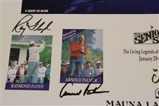 Palmer, Nicklaus, Floyd & Chi Chi Signed 1993 Senior Skins Game Poster JSA ALOA