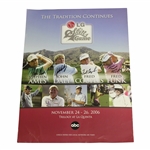 Daly, Couples, Ames & Funk Signed 2006 LG Skins Game Poster JSA ALOA
