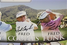 Daly, Couples, Ames & Funk Signed 2006 LG Skins Game Poster JSA ALOA