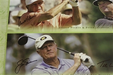 Palmer, Nicklaus, Watson, Player & others Signed 2006 Wendy's Skins Game Poster JSA ALOA
