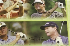 Palmer, Nicklaus, Watson, Player & others Signed 2006 Wendy's Skins Game Poster JSA ALOA