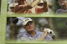 Palmer, Nicklaus, Watson, Player & others Signed 2006 Wendy's Skins Game Poster JSA ALOA