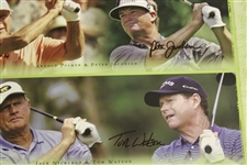 Palmer, Nicklaus, Watson, Player & others Signed 2006 Wendy's Skins Game Poster JSA ALOA