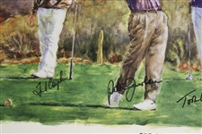 Couples, Watson, Pavin & Jacobsen Signed Ltd Ed 16/150 1995 Skins Game Poster JSA ALOA