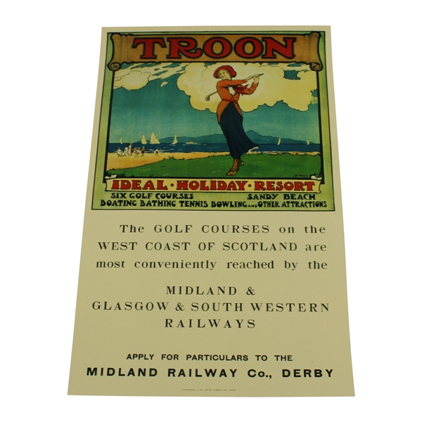 Troon Ideal Holiday Resort Poster Ad
