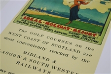 Troon Ideal Holiday Resort Poster Ad