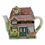 Golf Shop/Visitors Welcome/Pro-Shop/Driving Range Ceramic Golf Club Teapot