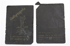 Horton, Hagen, Sarazen, Jack White, Dutra & 3 Others Signed Autograph Booklet JSA ALOA