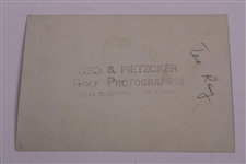 Ted Ray Smoking A Pipe Photo with George S. Pietzcker Stamp on Reverse
