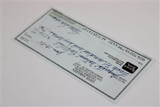 Gene Sarazen Signed 1995 Check to Augusta National Golf Club JSA# E59934