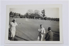 Three (3) Craig Wood at the 1941 Masters Tournament Original Photos