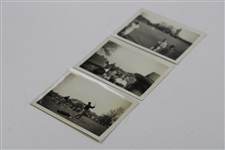 Three (3) Craig Wood at the 1941 Masters Tournament Original Photos