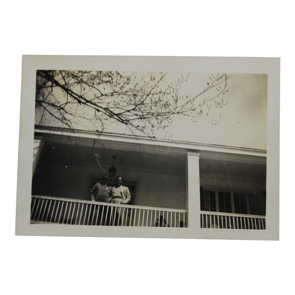Bobby Jones on the Clubhouse Porch at the 1941 Masters Tournament Original Photo