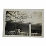 Bobby Jones on the Clubhouse Porch at the 1941 Masters Tournament Original Photo