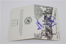 North, Littler & Jones Signed Oakland Hills CC South Course Scorecard JSA ALOA
