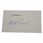 Henry Picard Signed Index Card JSA ALOA