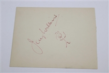 Henry Cotton Signed Index Card JSA ALOA