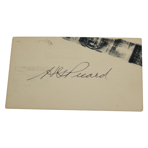 Henry Picard Signed Postcard JSA ALOA