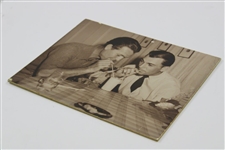 Jimmy Demaret & Ben Hogan Drinking A Milkshake Photo