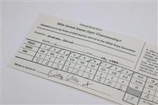 David Graham's 1989 US Open At Oak Hill Country Club Used Scorecard JSA ALOA