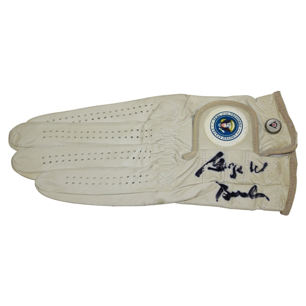 President George W Bush Signed Presidential Seal LH Golf Glove JSA ALOA