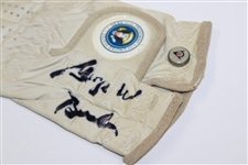 President George W Bush Signed Presidential Seal LH Golf Glove JSA ALOA