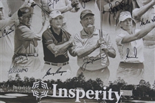 Nicklaus, Player, Trevino & Others Signed 2022 3M Greats of Golf Poster - Matted JSA ALOA