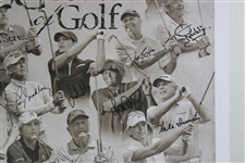 Nicklaus, Player, Trevino & Others Signed 2022 3M Greats of Golf Poster - Matted JSA ALOA