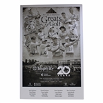 Nicklaus, Player, Trevino & Others Signed 2023 3M Greats of Golf Poster - Matted JSA ALOA