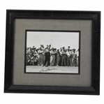 Sam Snead Signed Tee Shot Black & White Framed Photo Full JSA #Y36054