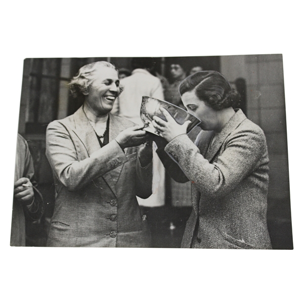 1936 Scotland Curtis Cup At Gleneagles Shared Winners Press Photo 