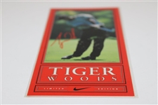 Rare Tiger Woods - Nike Ltd Ed First Tiger Woods Victory Scorecard - Issued to Campers Circa 1996