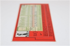 Rare Tiger Woods - Nike Ltd Ed First Tiger Woods Victory Scorecard - Issued to Campers Circa 1996