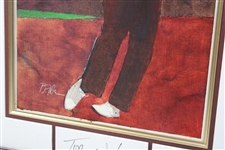 Original Bart Forbes Tom Watson Arwork Golf's Greatest Card Set w/Signed Matting JSA ALOA