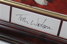 Original Bart Forbes Tom Watson Arwork Golf's Greatest Card Set w/Signed Matting JSA ALOA