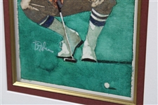Original Bart Forbes Payne Stewart Painting Golf's Greatest Card Set w/Signature JSA ALOA