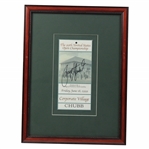 Payne Stewart Signed 1999 US Open At Pinehurst Corporate Village Framed Ticket JSA ALOA