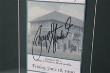 Payne Stewart Signed 1999 US Open At Pinehurst Corporate Village Framed Ticket JSA ALOA
