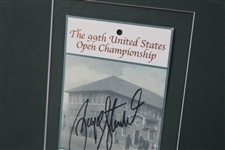 Payne Stewart Signed 1999 US Open At Pinehurst Corporate Village Framed Ticket JSA ALOA