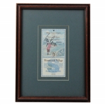 Corey Pavin Signed 1995 US Open At Shinnecock Hills Shinnecock Village Ticket Framed JSA ALOA